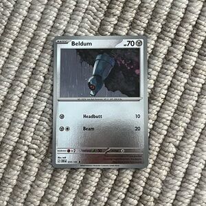 Pokemon beldum 059/086 reverse holo chaos rising card